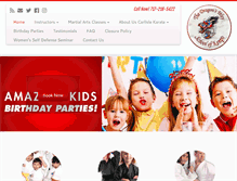 Tablet Screenshot of carlislekarate.com